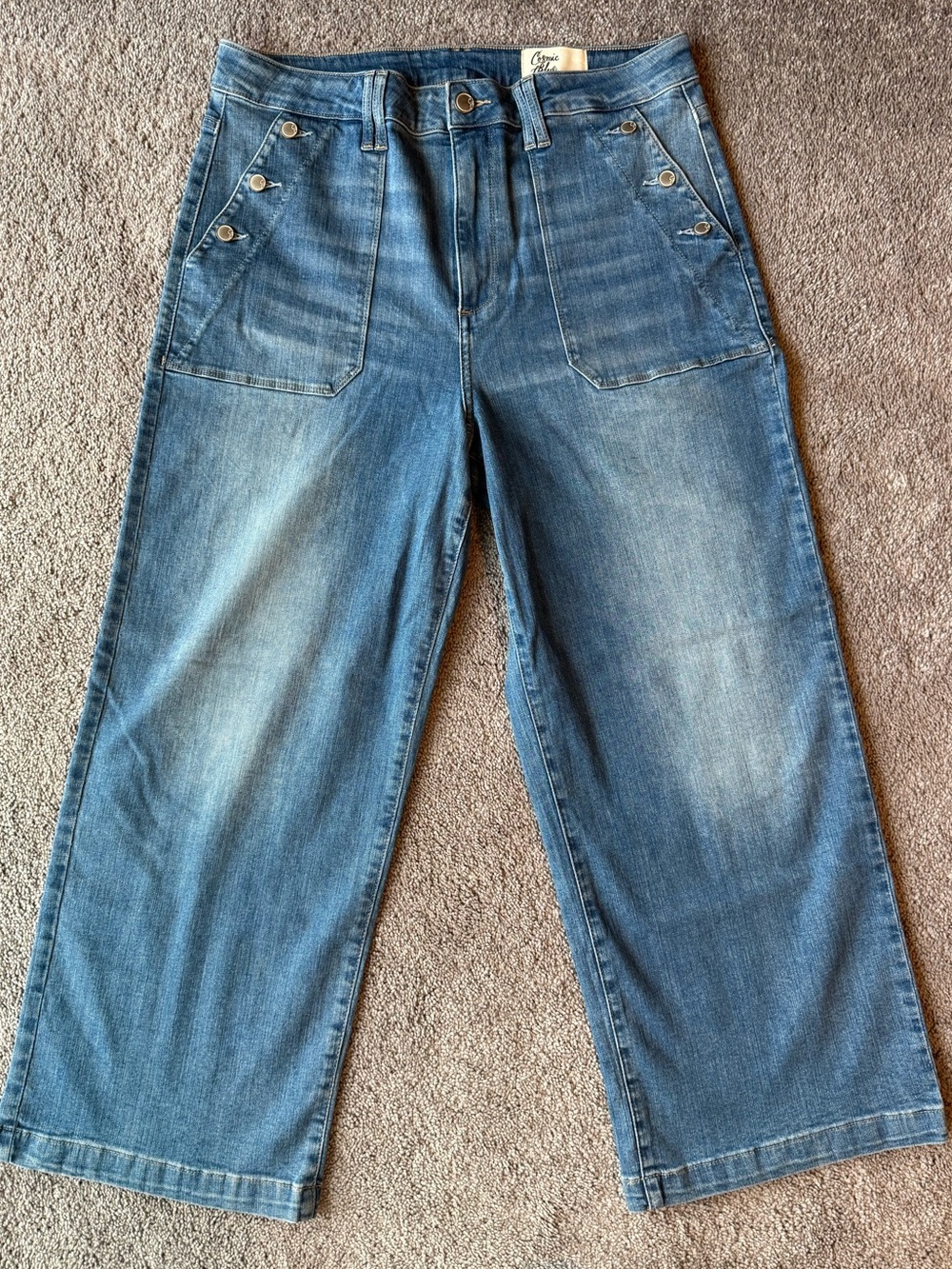 Cosmic blue love Wide Leg Jeans